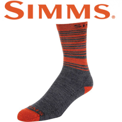 Simms Merino Lightweight Hiker Sock, Carbon