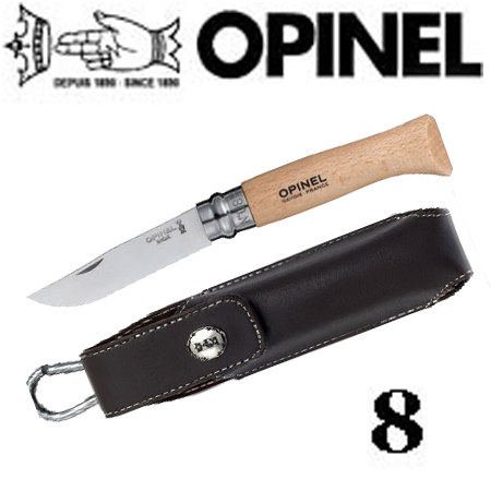 Opinel №8 VRI Tradition Inox с чехлом