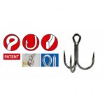 Крючок Gamakatsu Treble Hooks 18NS SS ME Preda Short Shank Black №02