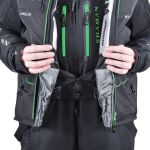 Костюм-поплавок мужской зимний ХСН "Angler prosport", hardguard, черный (зеленые молнии) (58-60/188)