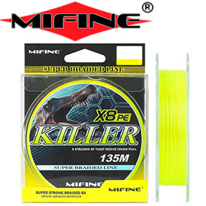 Mifine Killer X8 PE 135m Yellow 50008