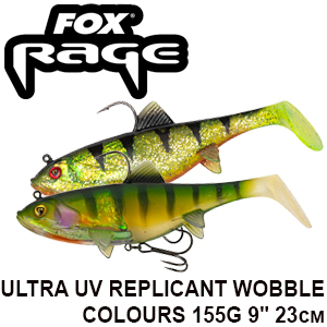 Fox Rage Ultra UV Replicant Wobble Colours 155g 9"/23cm