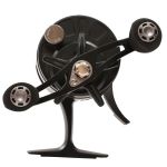 Катушка для зимней рыбалки Kimoto Frost Carbon черно-серая под левую руку