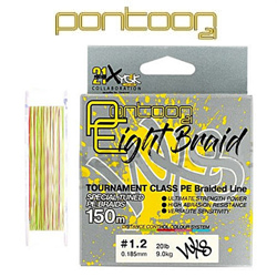 Pontoon21 Eight Braid New Generation 150m мультиколор