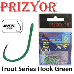 Prizyor Trout Series Hook Green BKK 8001