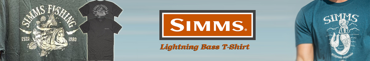 Simms Lightning Bass T-Shirt Charcoal Heather