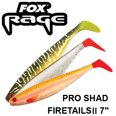 Fox Rage Pro Shad Firetails II 7"