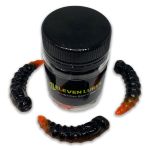 Силиконовая приманка 11Lures Leench 2" цвет Black Orange