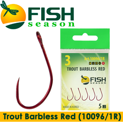 Fish Season Trout Barbless Red (10096/1R)