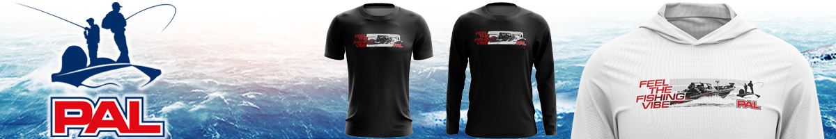 PAL Feel the fishing vibe черная Футболка