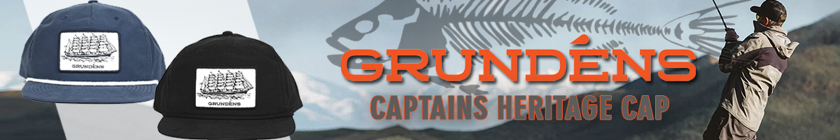 Grundens Captains Heritage Cap, Solid Black