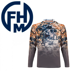 FHM "Mark Hoodie" V3 Принт серо-оранжевый/серый