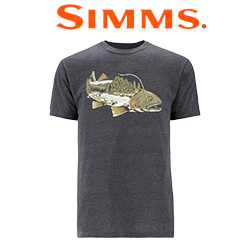 Simms Spring Flow T-Shirt, Charcoal Heather