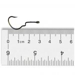 Крючок офсетный Fish Season Double Lock Worm, №6 покрытие BN (4 шт)