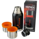 Термос Тонар HS.TM-040 1200ML черный (2 крышки-кружки)