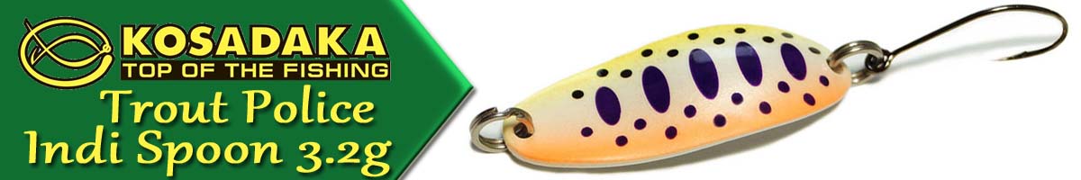 Kosadaka Trout Police Indi Spoon 3.2g.