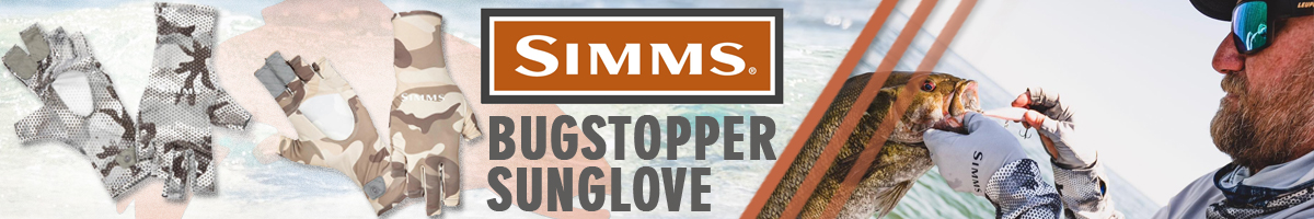 Simms BugStopper SunGlove, Hex Flo Camo Steel