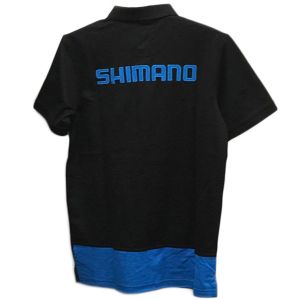 Рубашка Поло Shimano, короткий рукав, размер XL, цв. черный (SHI17001XL)