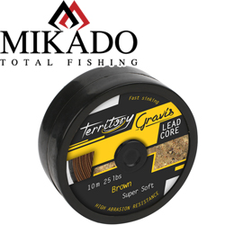 Mikado Territory Gravis Fast Sinking 10m Коричневый