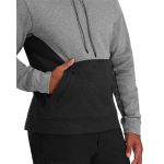 Толстовка Simms CX Hoody, Steel Heather/Black Heather, M
