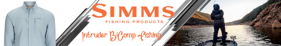 Simms Intruder BiComp Fishing Shirt, Steel Blue