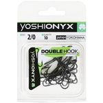 Крючки двойные Yoshi Onyx Double Hook №2/0 ( в упак. 10шт.) (BN)