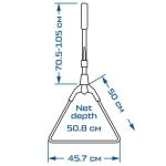 Подсак складной F-Fishing теле голова 46х50x51см ручка 70,5-105см