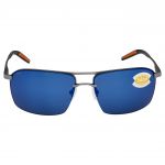 Очки поляризационные Costa Skimmer 580P Matte Silver + Translucent Grey/Orange/Blue Mirror 580P