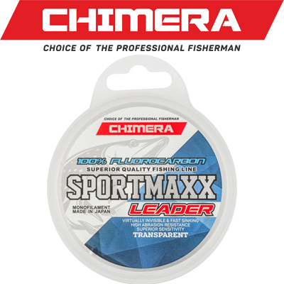Chimera Sportmaxx 100% Fluorocarbon Leader Transparent 30m