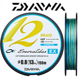 Daiwa UVF Emeraldas Sensor 12Braid EX+Si [10m x 3colors] 150m
