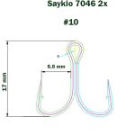 Крючки тройные Saikyo 7046 BN 2X № 10 (50шт)