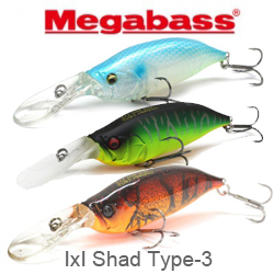 Megabass IxI Shad Type-3