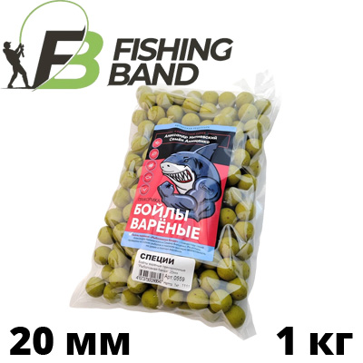 Fishing Band Бойлы вареные прикормочные 20 мм 1 кг