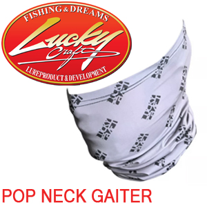 Lucky Craft Pop Neck Gaiter - Gray & Black