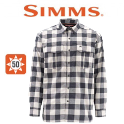 Simms Coldweather LS Shirt Sand Buffalo Plaid