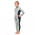 Комплект детского термобелья Bask Kids T-Skin Suit цв. Серый Свтл/Серый Тмн 38/140