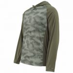 Термофутболка Simms SolarFlex Hoody Print, Hex Camo Loden, L