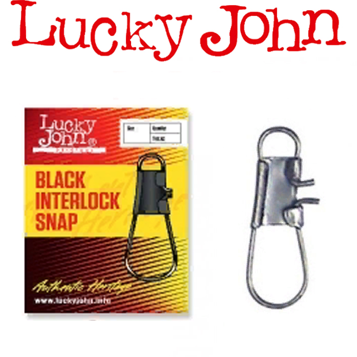Lucky John Black Interlock Snap Karabine