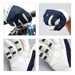 Перчатки для джиггинга Shimano OCEA Offshore Support Glove GL-292N Белый Синий M