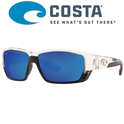Costa Tuna Alley 580 P Crystal/Blue Mirror 