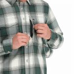 Рубашка Simms Guide Flannel, Navy/White Dimensional Buffalo, XXL