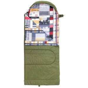 Спальный мешок Nisus Travel XXL 300 (220х90) Hollowfiber зелёный (N-SB-H300-220x90)