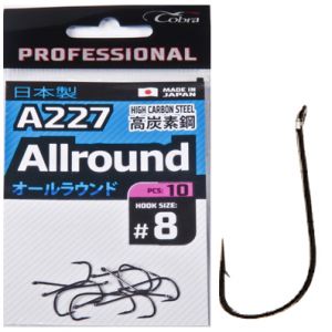 Крючки Cobra Pro ALLROUND сер.A227 разм.004 6шт.