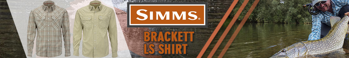 Simms Brackett LS Shirt, Dark Stone Classic Plaid