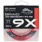 Плетёный шнур Travel Jig Sensory 9x PE 200m #1.5/25lb (0.205 мм\12.кг)