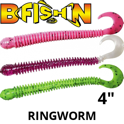 B Fish & Tackle Ringworm 4"
