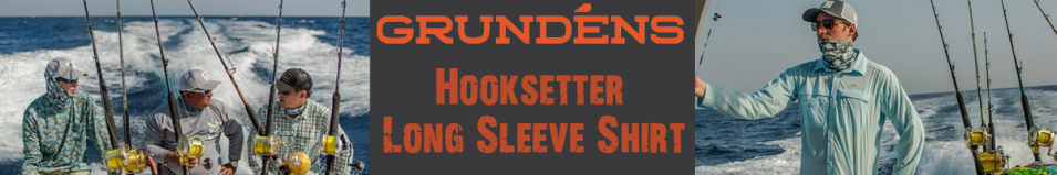 Grundens Hooksetter LS Shirt, Blue Water