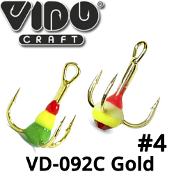 Vido Craft VD-092C (BN) Тройник "Капля" №4 Золото