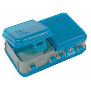 Коробка двусторонняя 4-6 ячеек Plano 171301 Sidekick Sml Mtlgray/Cyancovers (1563706)