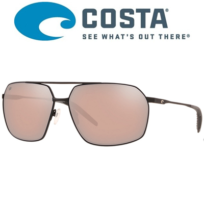 Costa Pilothouse 580P Matte Black/Black/Copper Silver Mirror 580P